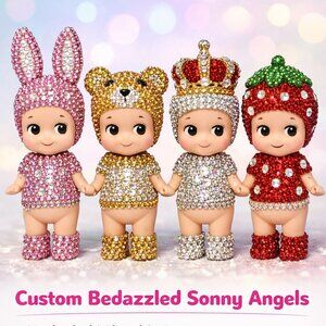 Custom Bedazzled Sonny Angel – Fully Blinged & Personalized ✨
